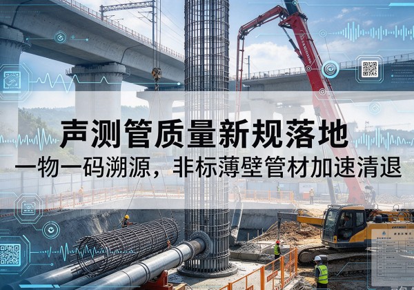 筠连声测管质量新规落地，一物一码溯源，非标薄壁管材加速清退